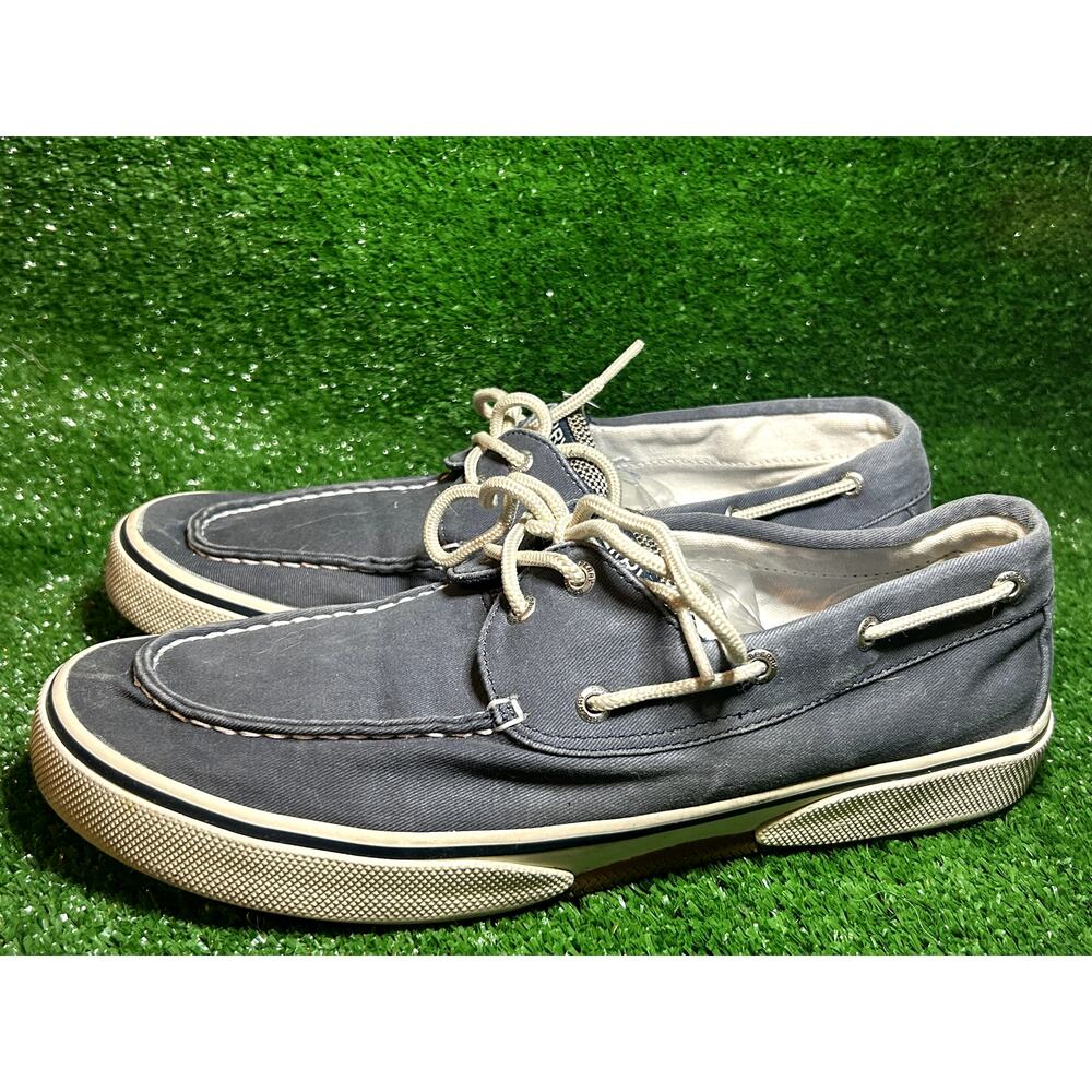 Men Sperry Blue Boat Shoes Size 11.5 Pre Owned